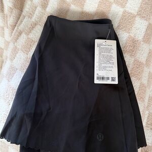 lululemon High Rise Tennis Black Mini Skirt
